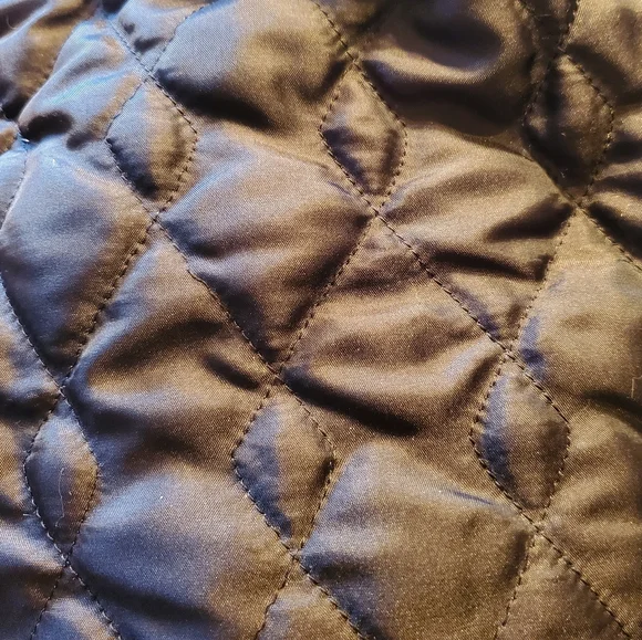 Thomas Burberry Grey & Black Quilted Bomber Jacket - Picture 10 of 16